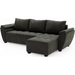 Γωνιακός Καναπές Runo-Ανθρακί 251x140x88