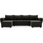 Γωνιακός Καναπές Runo U-Ανθρακί 305x140x88