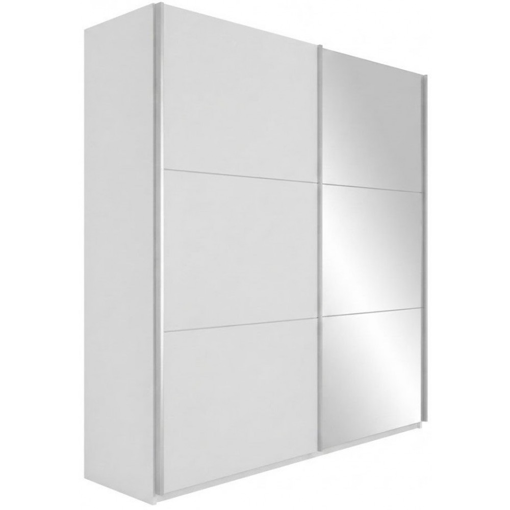 Ντουλάπα Rodos 225 Δίφυλλη-Λευκό 225x65x244