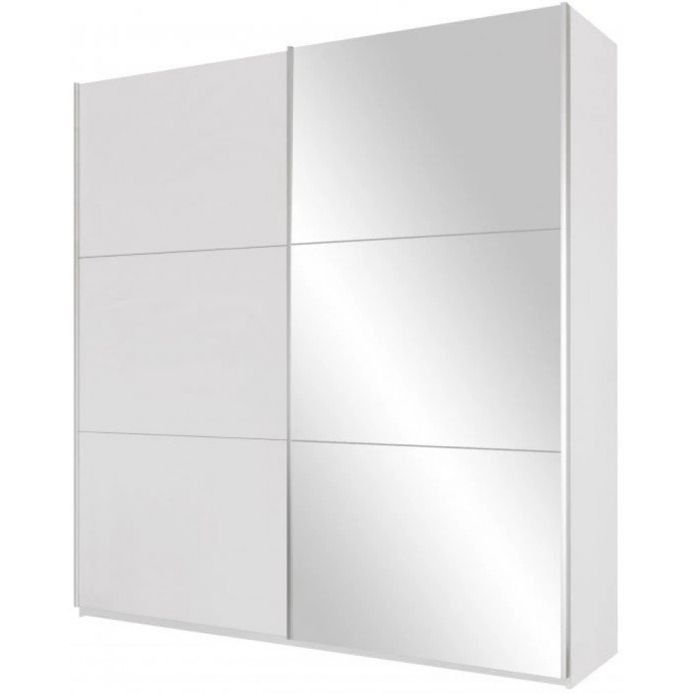 Ντουλάπα Rodos 225 Δίφυλλη-Λευκό 225x65x244