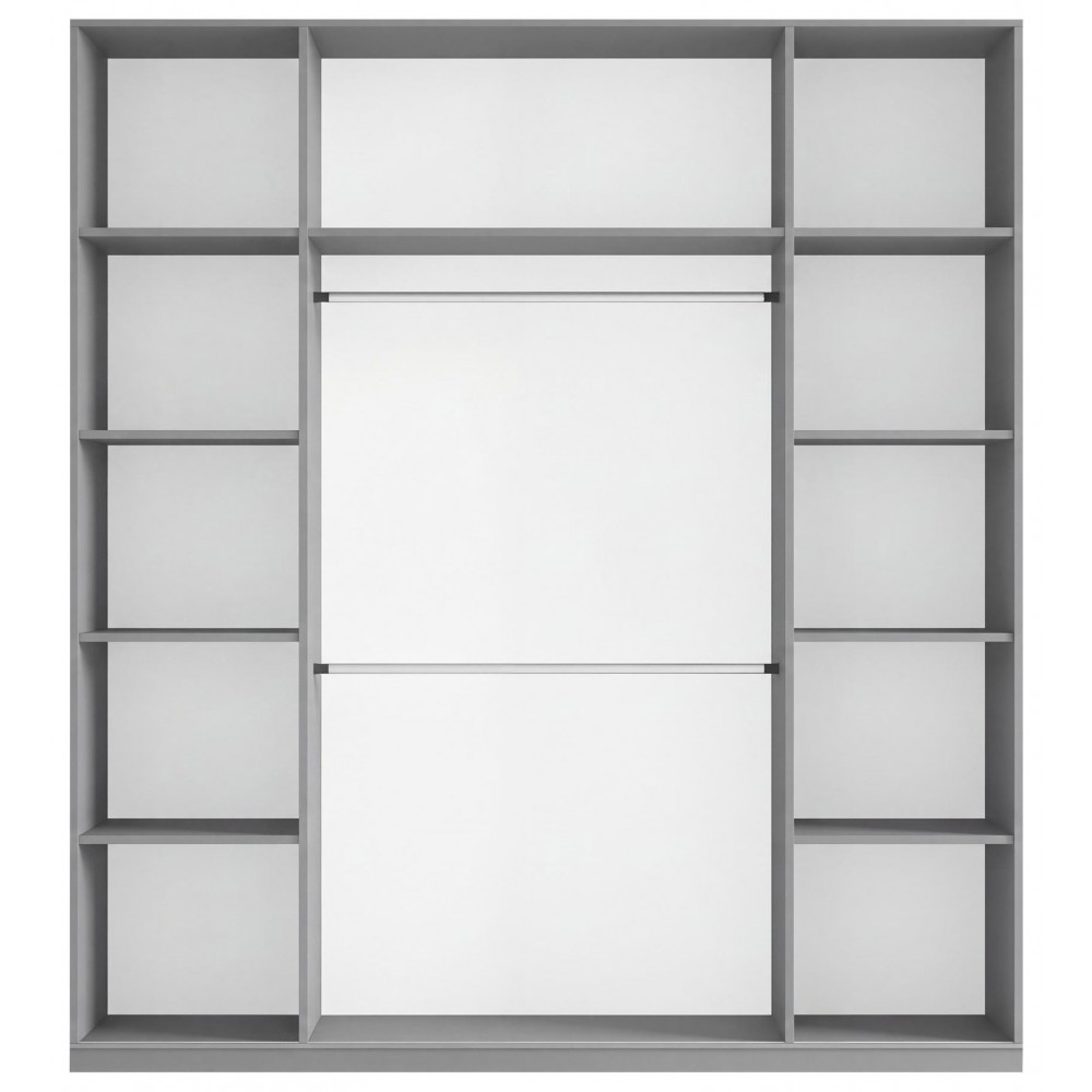 Ντουλάπα Rodos 225 Δίφυλλη-Μπεζ 225x65x244