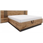 Κρεβάτι Bali Lux-Φυσικό – Μαύρο 265x215x102