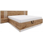 Κρεβάτι Bali Lux-Φυσικό – Λευκό 265x215x102