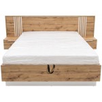 Κρεβάτι Bali Lux-Φυσικό – Λευκό 265x215x102
