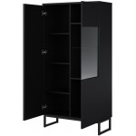 Βιτρίνα Matter-Μαύρο 79.9x34.5x153.7