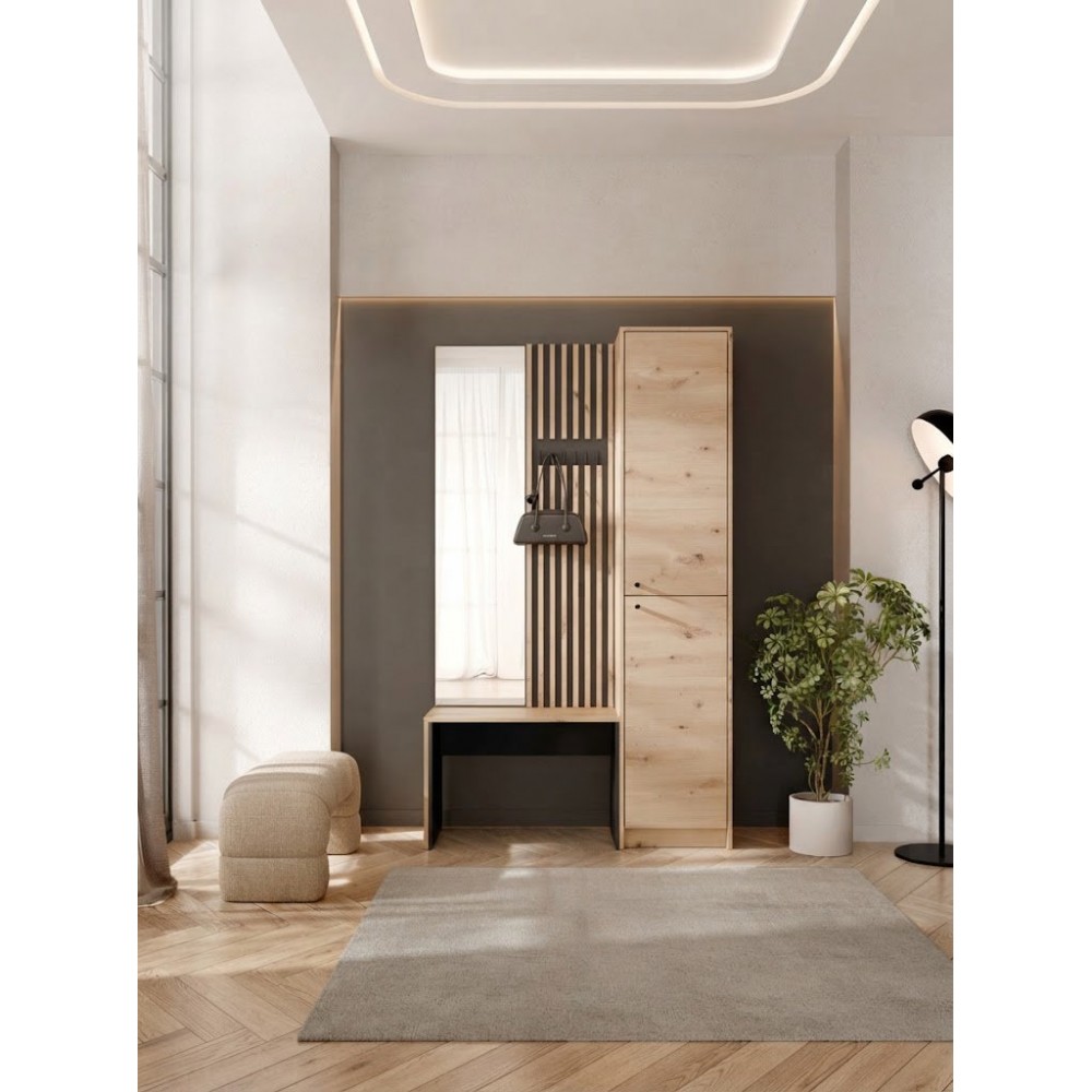 Γκαρνταρόμπα Ancerta-Φυσικό 115x41x190