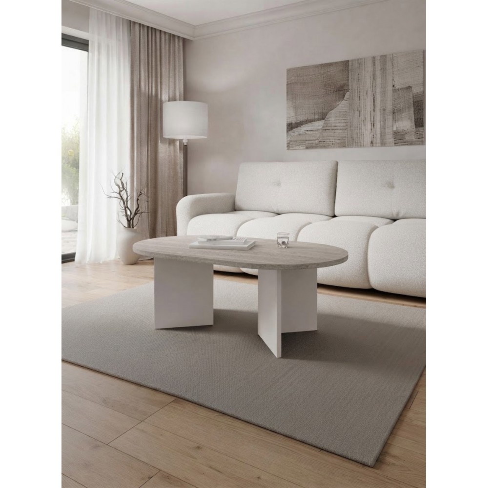 Τραπεζάκι Σαλονιού Gelizo-Μπεζ 110x65x42