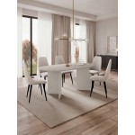 Τραπέζι Gelizo-Μπεζ 185x90x75