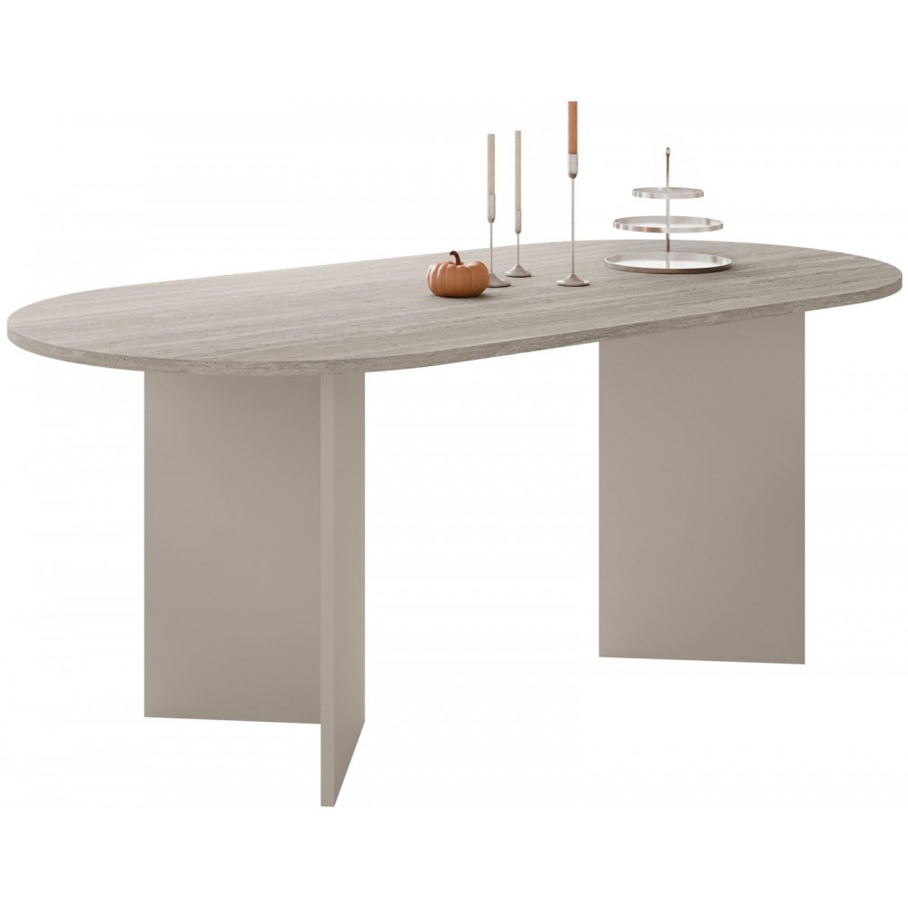 Τραπέζι Gelizo-Μπεζ 185x90x75