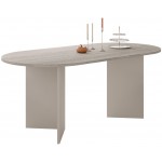 Τραπέζι Gelizo-Μπεζ 185x90x75