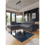 Γωνιακός καναπές Nord-Γκρι Σκούρο-Αριστερή 267x203x91