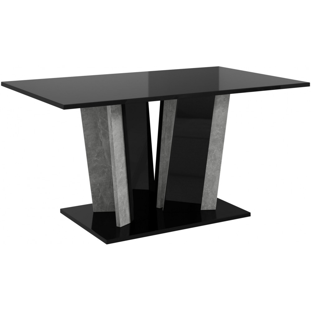 Τραπεζάκι Σαλονιού Doha II-Μαύρο – Γκρι 100x60x55