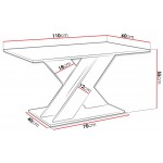 Τραπεζάκι Σαλονιού Toxx-Μαύρο – Φυσικό 110x60x55