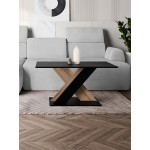 Τραπεζάκι Σαλονιού Toxx-Μαύρο – Φυσικό 110x60x55