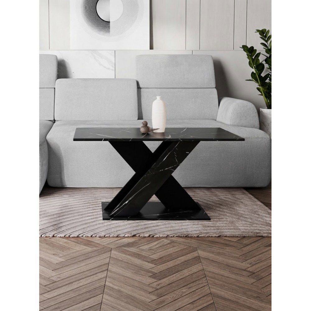 Τραπεζάκι Σαλονιού Toxx-Μαύρο 110x60x55