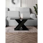 Τραπεζάκι Σαλονιού Toxx-Μαύρο 110x60x55