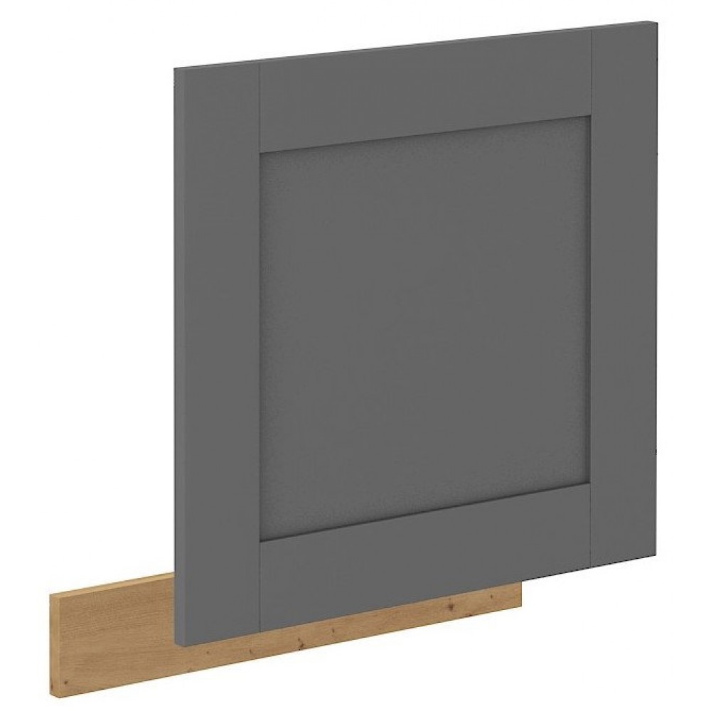 Πρόσοψη κουζίνας Nelor ZM 570x596-Γκρι σπέσιαλ - Φυσικό 59.6x1.6x57