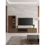 Σύνθετο σαλονιού Tiwori με τζάκι  250x41x154