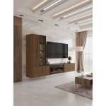 Σύνθετο σαλονιού Tiwori με τζάκι  250x41x154
