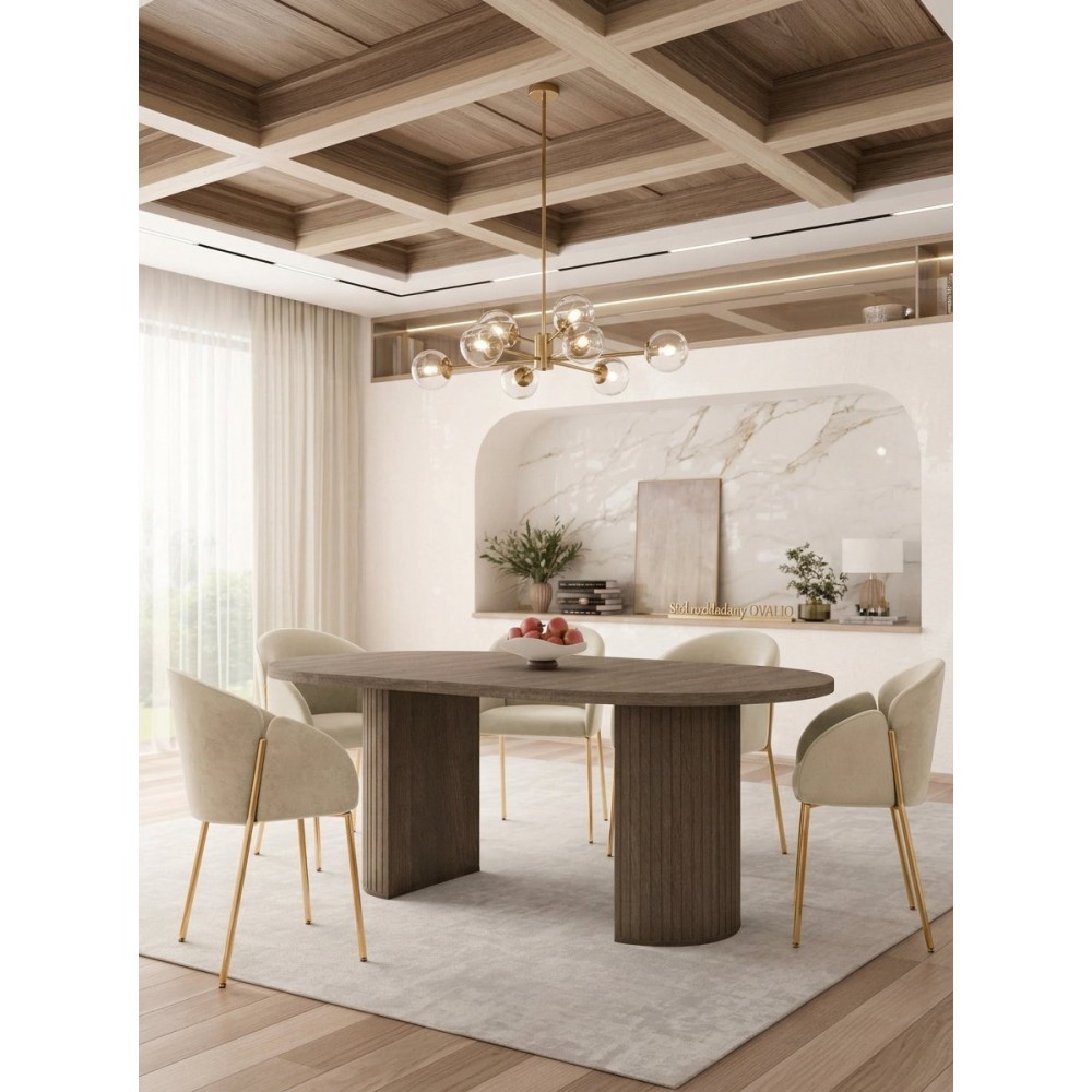 Επεκτεινόμενο τραπέζι Ovalio 100x100x75