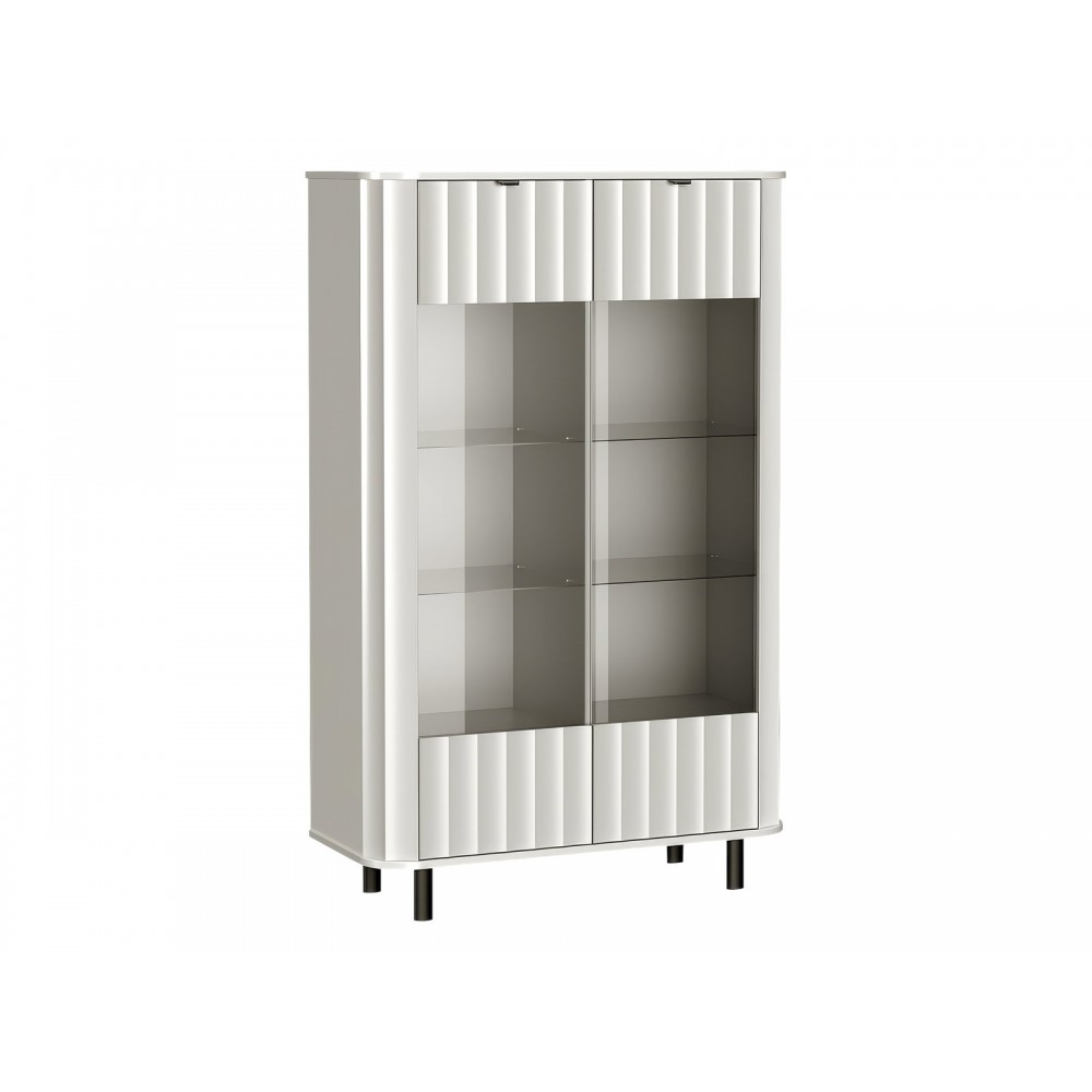 Βιτρίνα Novado Plus-Λευκό 155x99x41