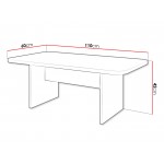 Τραπεζάκι Σαλονιού Sonez-Καφέ 110x60x42
