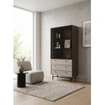 Βιτρίνα Elora III-Καφέ 91x41x196