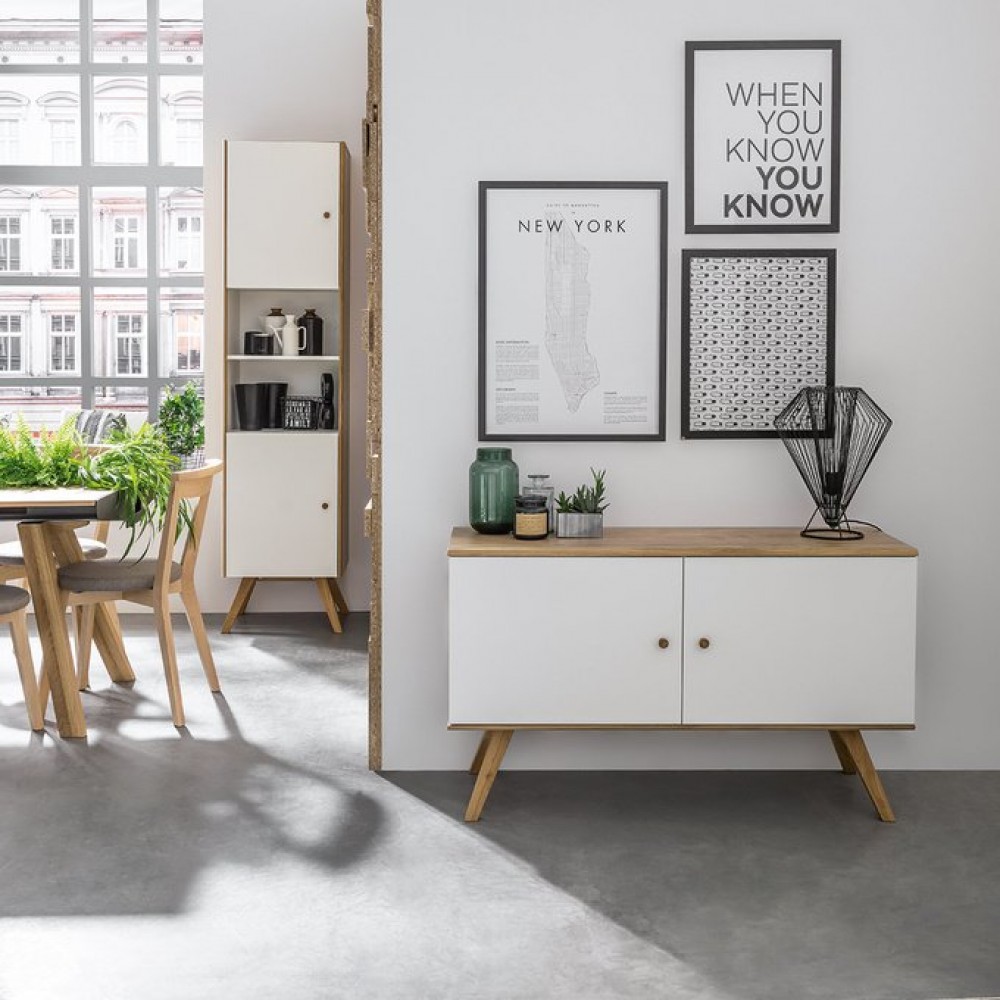 Ντουλάπι Χαμηλό Nature-Λευκό