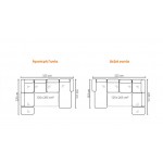 Γωνιακός καναπές Canton-Δεξιά