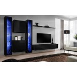 Κρεμαστή Βιτρίνα Swiss I-Μαύρο