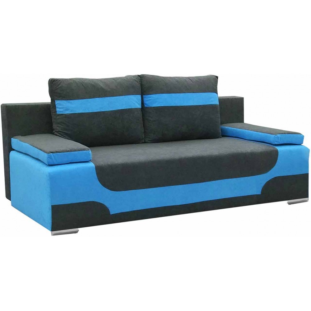 Καναπές - κρεβάτι Aria-Γαλάζιο - Καφέ