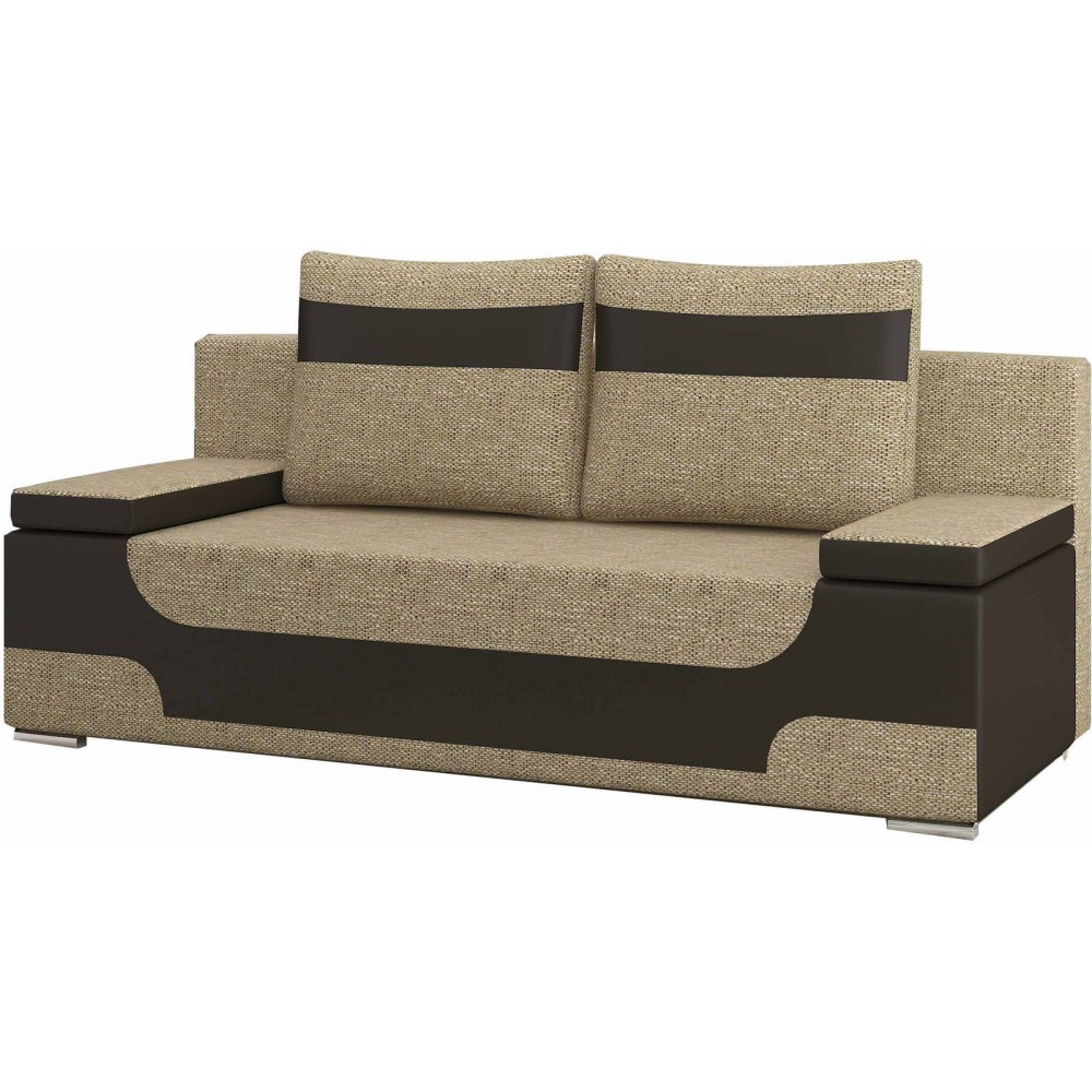 Καναπές - κρεβάτι Aria-Καφέ - Μπεζ