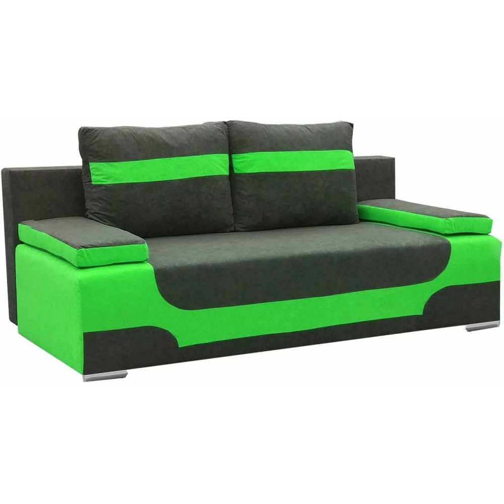 Καναπές - κρεβάτι Aria-Πράσινο - καφέ