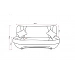 Καναπές - κρεβάτι Eva 200x100x95