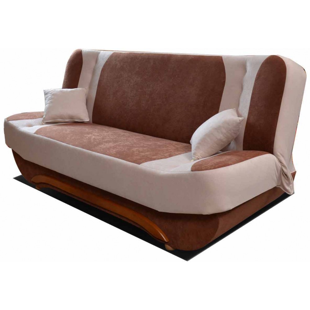 Καναπές - κρεβάτι Eva-Καφέ