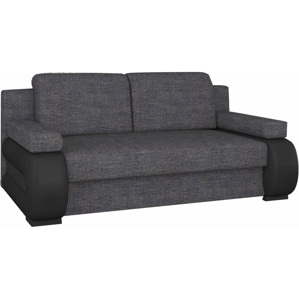 Καναπές - κρεβάτι Lauren-Γκρι - Μαύρο