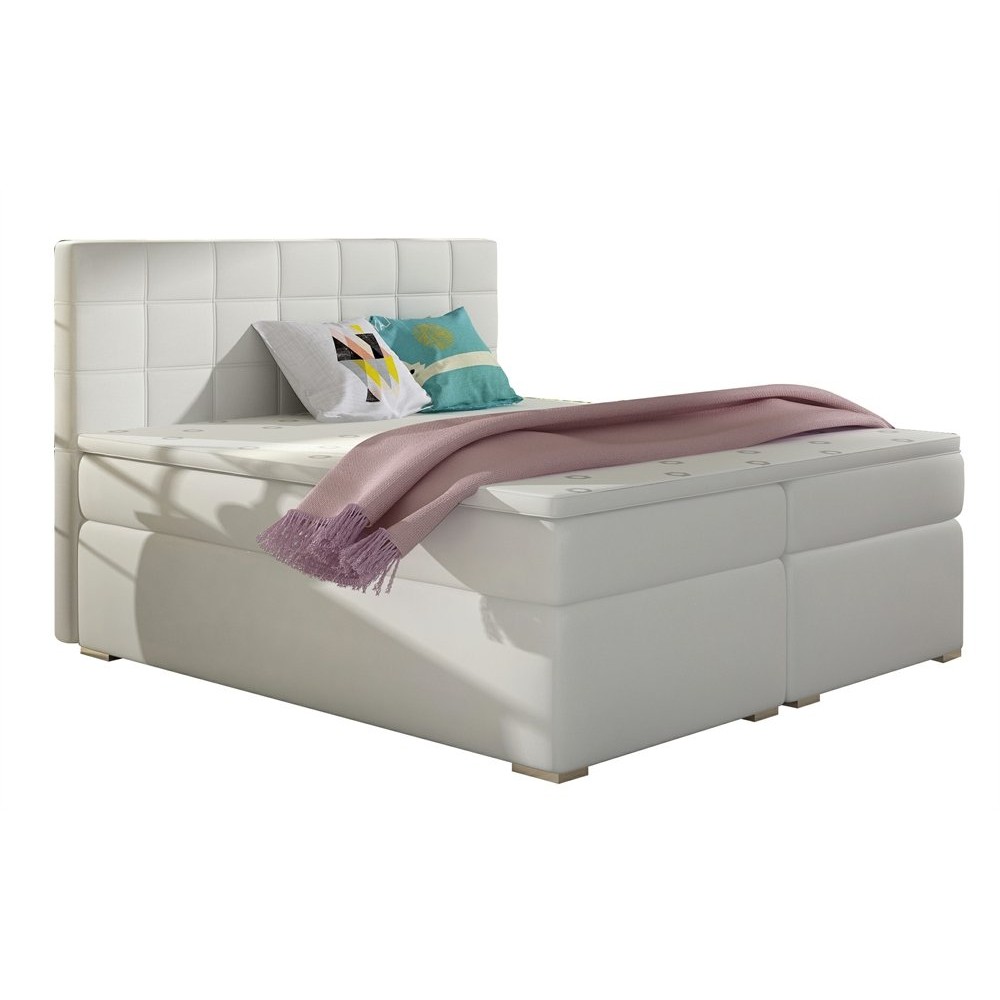 Επενδυμένο κρεβάτι Alfie με στρώμα και ανώστρωμα