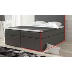 Επενδυμένο κρεβάτι Alfie με στρώμα και ανώστρωμα