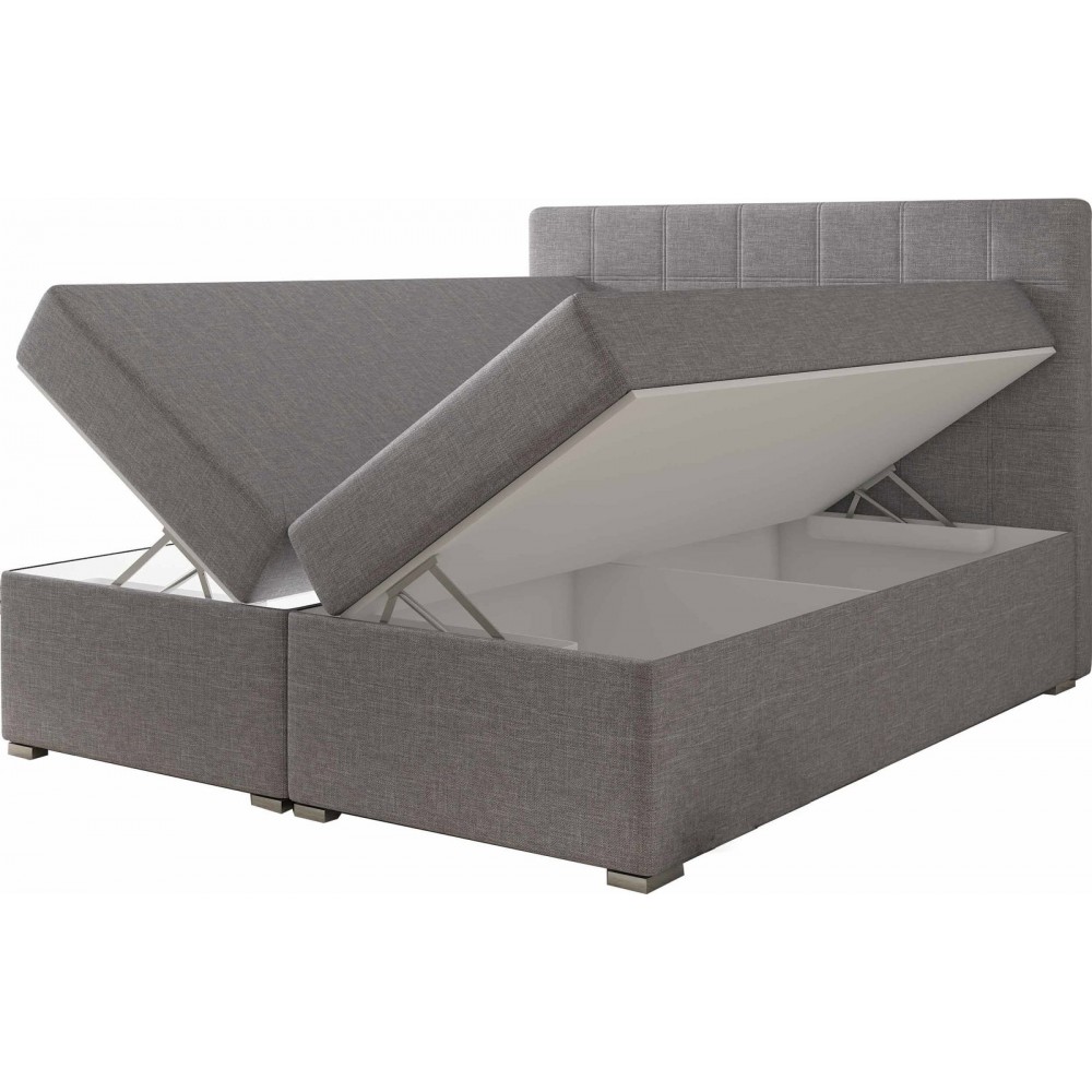 Επενδυμένο κρεβάτι Alfie με στρώμα και ανώστρωμα