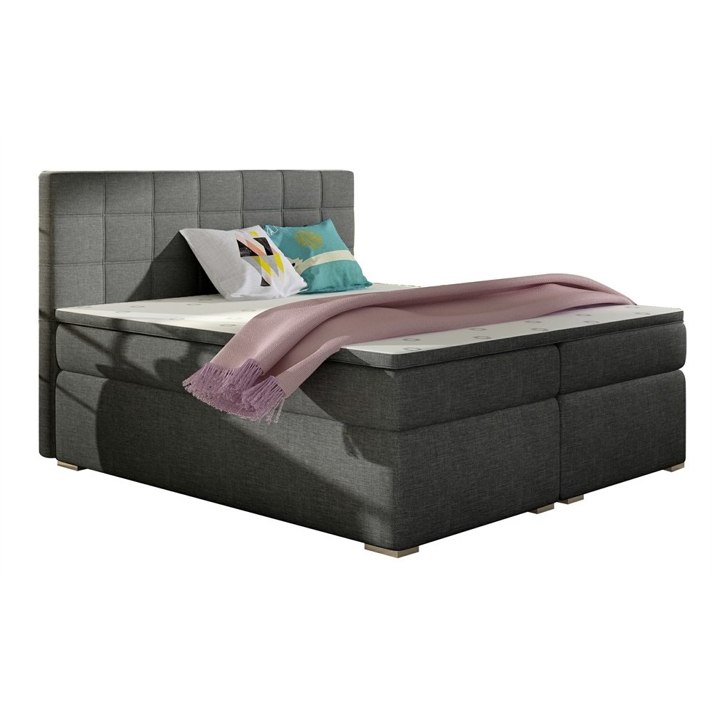Κρεβάτι Alfie-Γκρι Σκούρο-160 x 200
