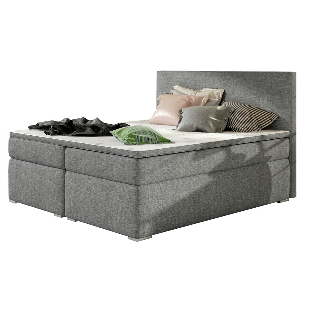 Κρεβάτι Dilo-Γκρι Ανοιχτό-160 x 200
