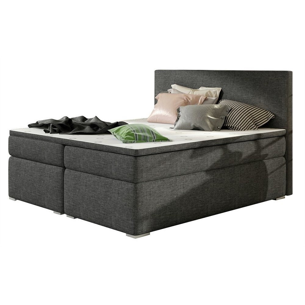 Κρεβάτι Dilo-Γκρι Σκούρο-160 x 200