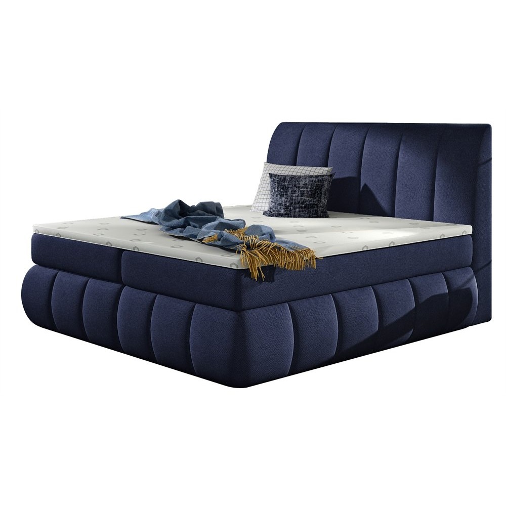 Κρεβάτι Enzo-Μπλε Σκούρο-160 x 200