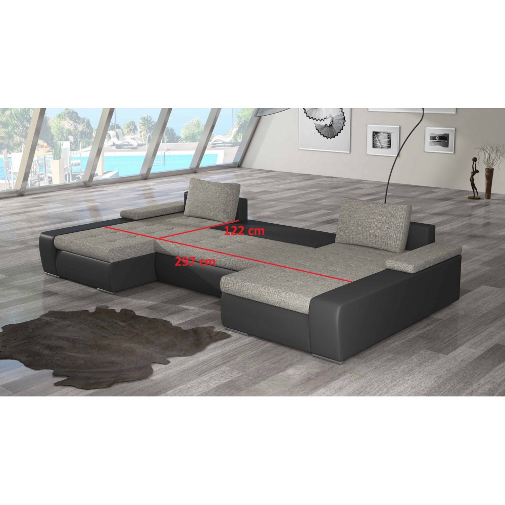 Γωνιακός καναπές Norma 363x200x88