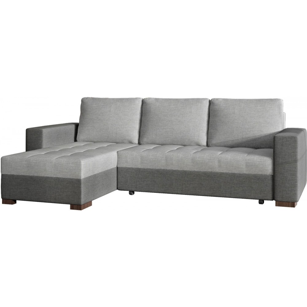 Γωνιακός καναπές Julie-Γκρι σκούρο - γκρι ανοιχτό