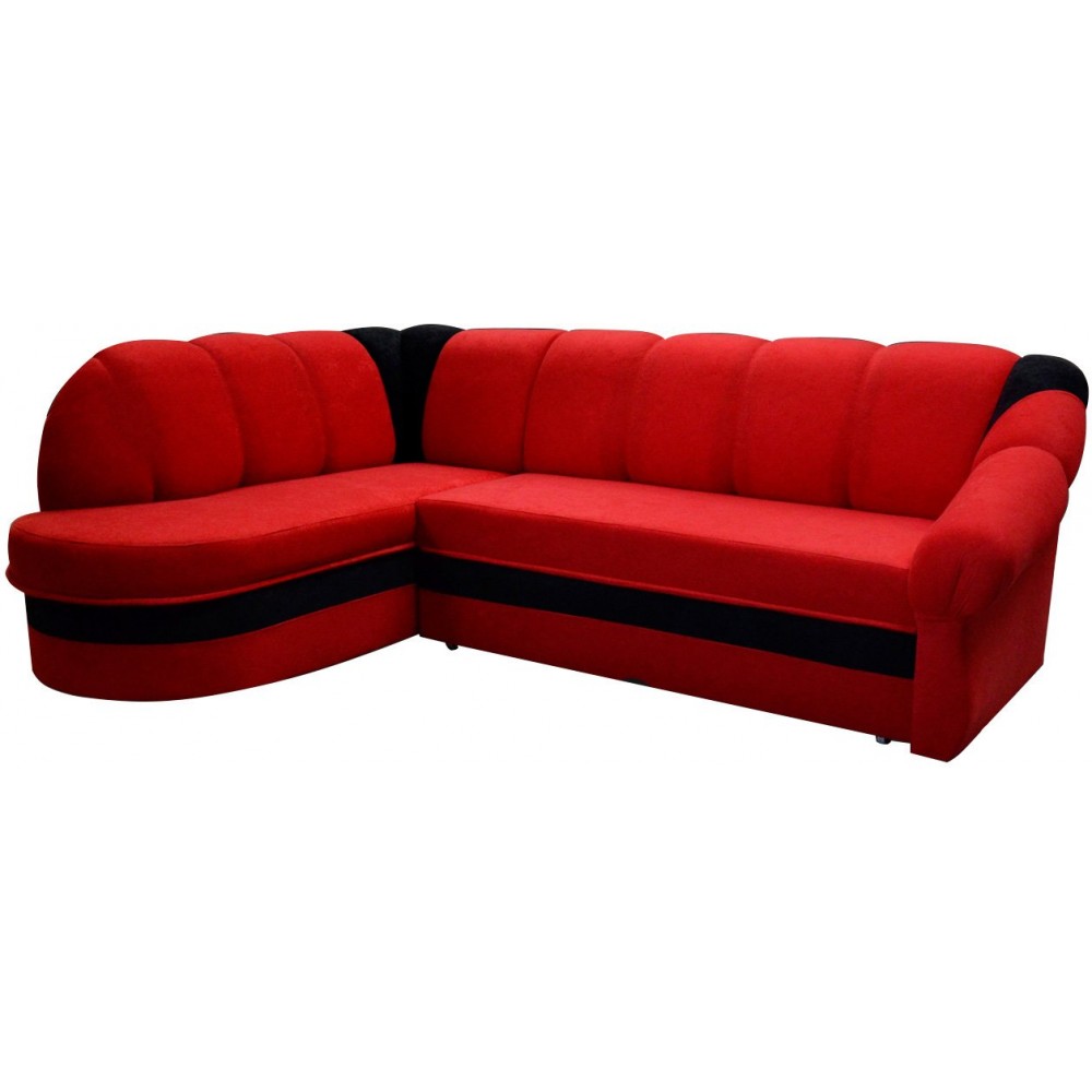 Γωνιακός καναπές Bean-Αριστερή-Κόκκινο