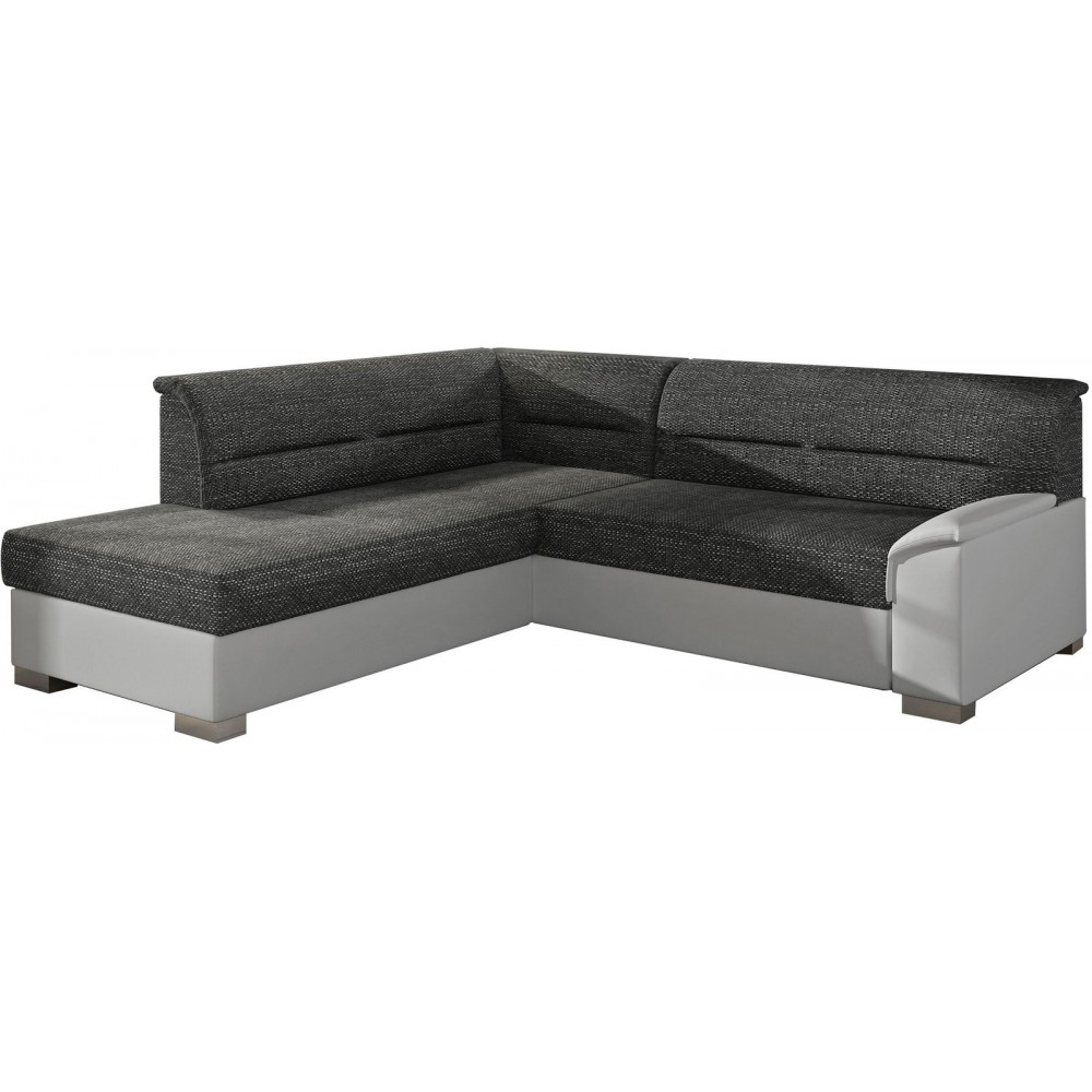 Γωνιακός καναπές Rims-Αριστερή-Λευκό - Γκρι