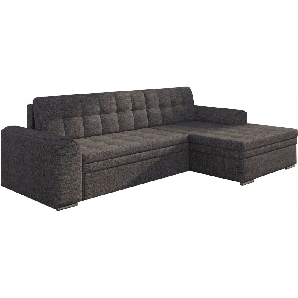 Γωνιακός καναπές Comfort-Δεξιά-Γκρι