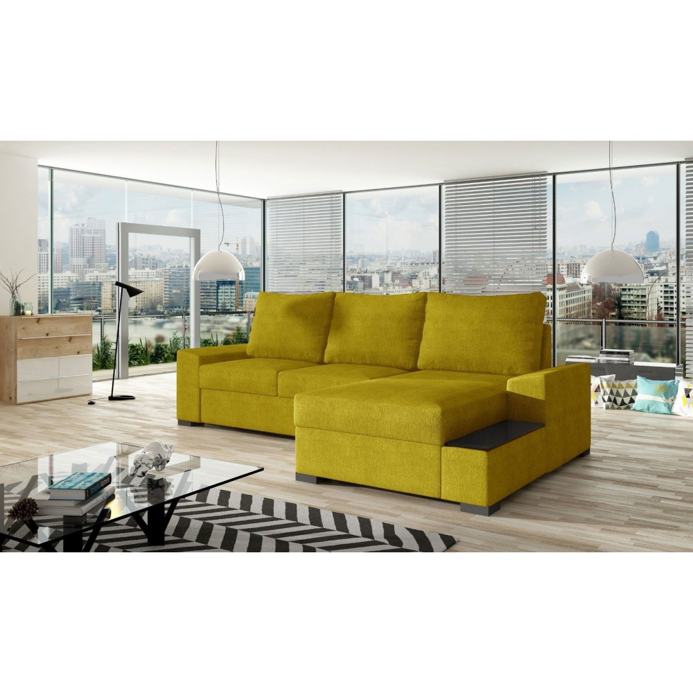 Γωνιακός καναπές Nero-Δεξιά-Κίτρινο