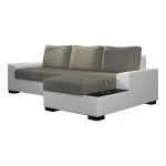 Γωνιακός καναπές Nero-Δεξιά-Λευκό - Γκρι
